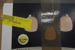 Boxed Globo Pessoa 3 Light Ceiling Light RRP £50 (