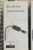 Boxed Brand New Blue Flame Charge & Sync Cables Wi