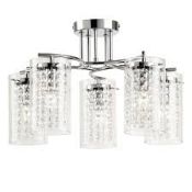 Boxed Endon Lighting Alda 5 Light Stainless Steel