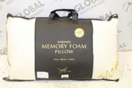 Boxed Shredded Memory Foam Night Range Pillow RRP