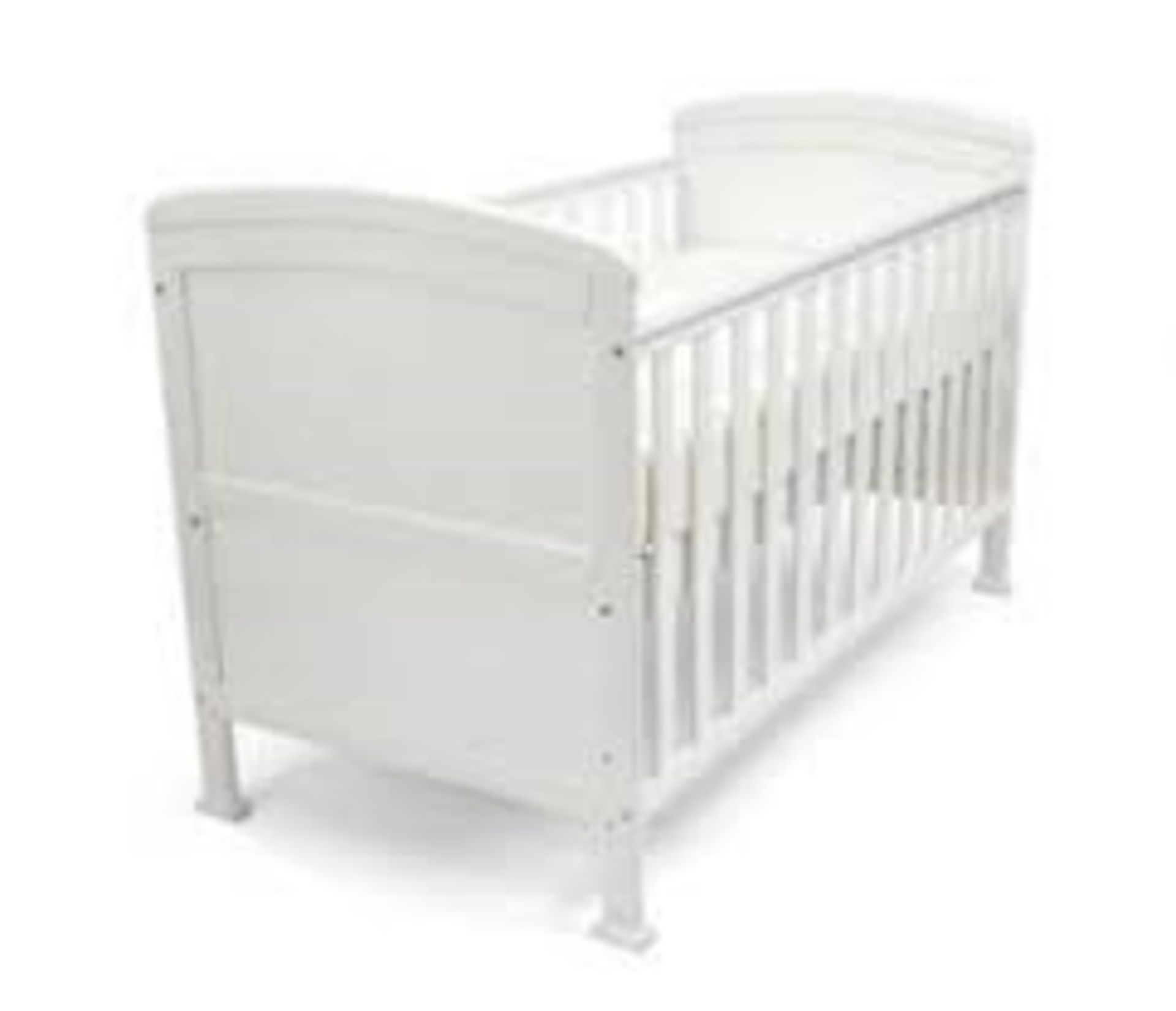 Boxed 120 x 60cm Solid Wooden Cot Bed RRP £149 (Pi