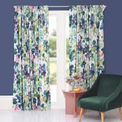 Bagged Bluebell Grey Palette 167cm x 228cm Curtain