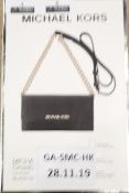 Boxed Brand New Michael Kors Black Saffiano Cross