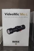 Boxed Rode Video Mic ME-L Directional Microphone F