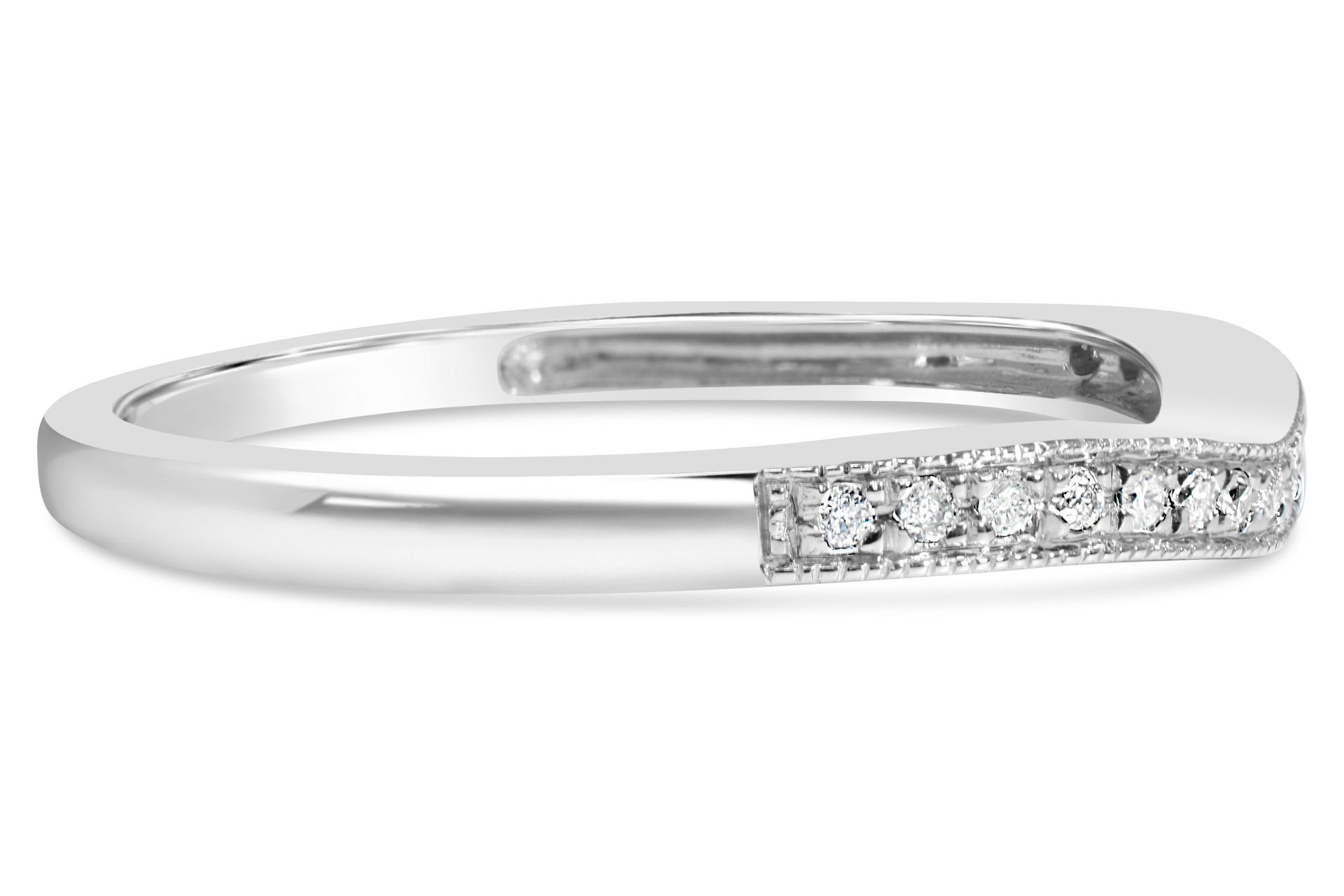 Bridal Set Of Diamond Engagement and Wedding 9ct White Gold Rings With Over 50 Diamonds In Total RRP - Image 2 of 2