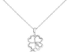 4 Heart Diamond Pendant Key In 9ct White Gold With 16 Inch Chain RRP £250