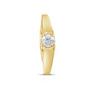 Diamond 9ct Yellow Gold Ring RRP £890 Size M