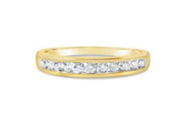 Diamond Channel Eternity Ring RRP £805 Size O