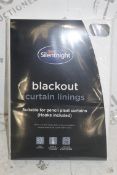 Lot To Contain 7 66 x 72" Silent Night Blackout Curtain Linings Combined RRP £770 (Pictures Are