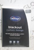 Lot To Contain 8 66 x 54" White Silent Night Blackout Curtain Linings Combined RRP £640 (Pictures