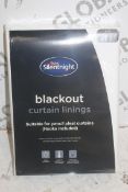 Lot To Contain 5 90 x 72" Silent Night Blackout Curtain Linings Combined RRP £650 (Pictures Are