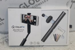 Box To Contain 6 Cliquefie Space Grey Selfie Sticks Combined RRP £240 (Pictures Are For Illustration