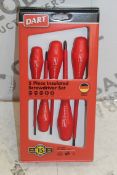 Lot To Contain 10 Boxed 5 Piece Insulated Screw Driver Sets Combined RRP £300 (Pictures Are For