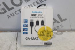 Lot To Contain 9 MOMAX 1 Link 3 In 1 Fast Charge/Sync USB Cables Combined RRP £270 (Pictures Are For