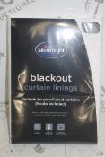 Lot To Contain 7 66 x 72" Silent Night Blackout Curtain Linings Combined RRP £770 (Pictures Are