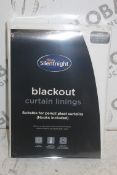 Lot To Contain 5 90 x 72" Silent Night Blackout Curtain Linings Combined RRP £650 (Pictures Are