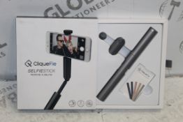 Box To Contain 6 Cliquefie Space Grey Selfie Sticks Combined RRP £240 (Pictures Are For Illustration