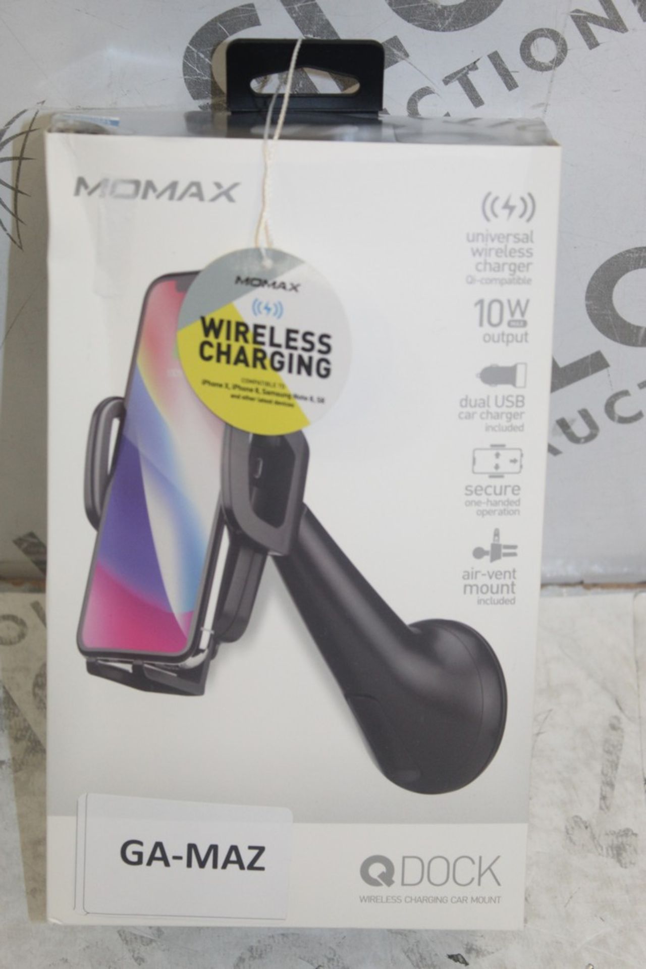 Lot To Contain 3 Momax Q Dock Charging Car Mount Combined RRP £150 (Pictures Are For Illustration