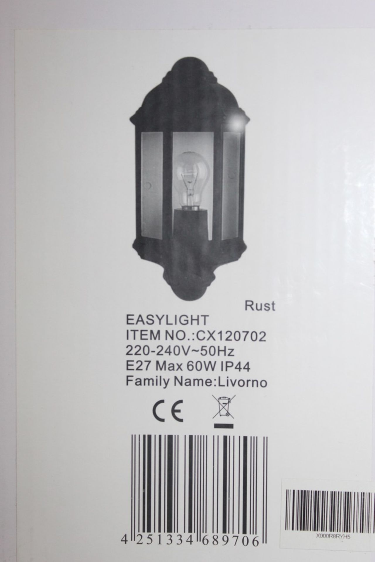 Boxed Dark Lighting Levarno Agustin Outdoor Wall Light RRP £40 (14532) (Pictures Are For