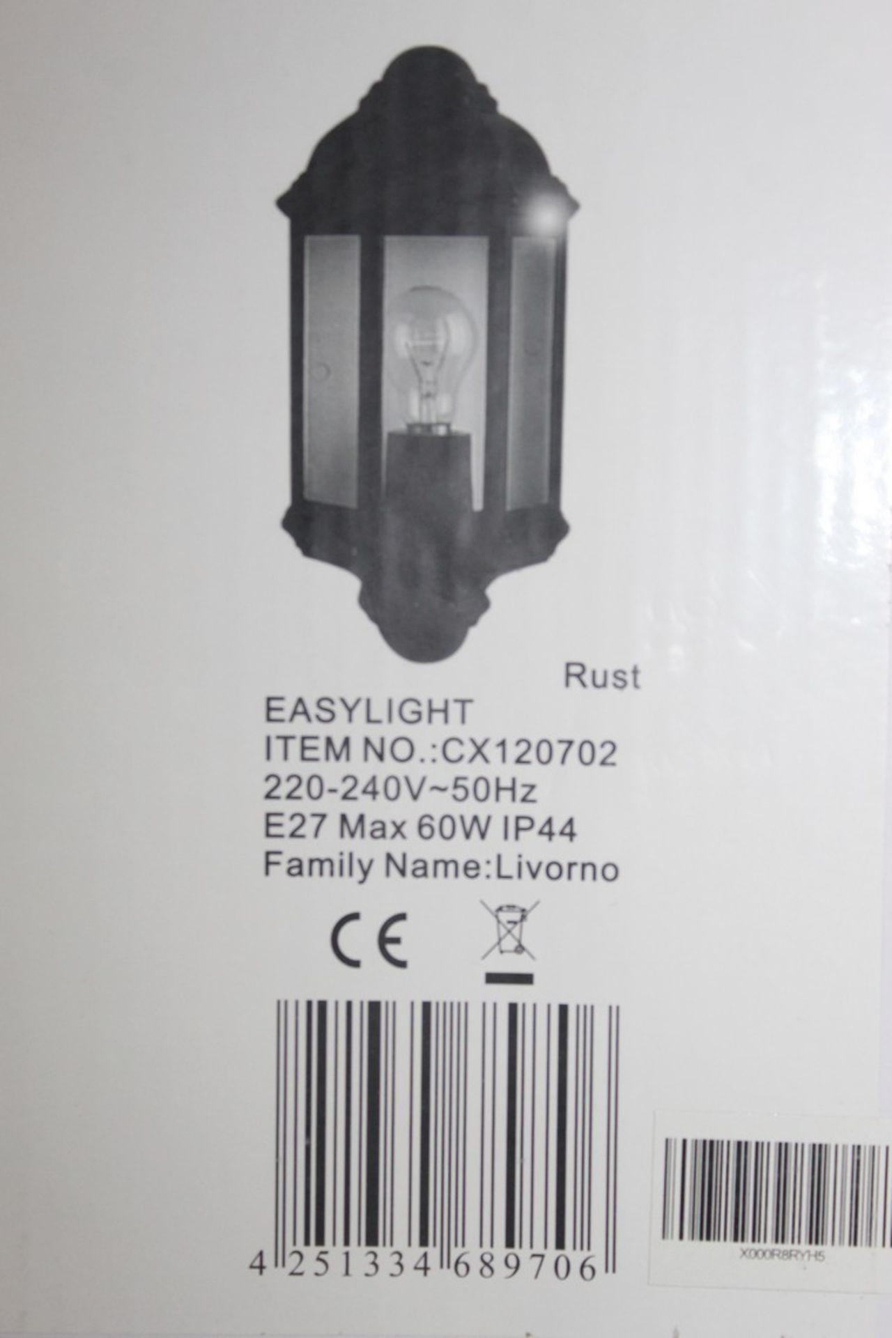 Boxed Dark Lighting Levarno Agustin Outdoor Wall Light RRP £40 (14532) (Pictures Are For