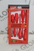 Lot To Contain 5 Brand New 7 Piece Insulated Screw Driver Sets Combined RRP £175 (Pictures Are For