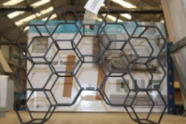 XL Bloom 15 Bottle Designer Honeycomb Wine Rack RRP £110 (Pictures Are For Illustration Purposes