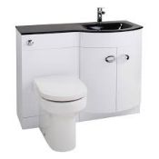 Gloss White Boxed Kristine 800mm Vanity Unit RRP £370 (19344) (Pictures Are For Illustration