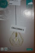 Boxed Eglo Trade And Vintage Carlton Geometric Pendant Shade RRP £50 (14532) (Pictures For