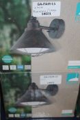 Lot To Contain 2 Boxed Eglow Barrosela/Cagale Outdoor Wall Lights RRP £80 Combined (14601) (Pictures