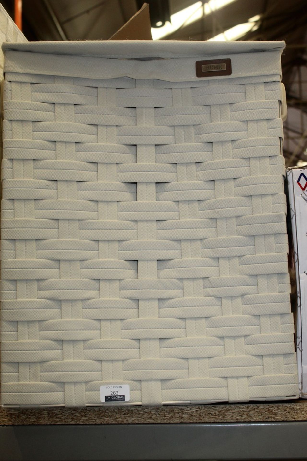 Beige Cross Weave Fabric Washing Basket RRP £60 (Pictures Are For Illustration Purposes) (Appraisals