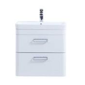 Boxed Eddington 50cm Wall Mounted Vanity Unit RRP £180 (Pictures Are For Illustration Purposes Only)