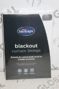 Brand New Pair Silent Night 66 x 54 Blackout Curtain Linings RRP £65 (Pictures Are For
