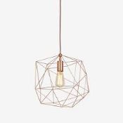 Boxed Copenhagen Black Hanging Pendant Light RRP £100 (14601) (Pictures For Illustration Purposes