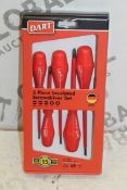 Lot To Contain 5 Brand New 5 Piece Insulated Screwdriver Sets Combined RRP £175 (Pictures Are For