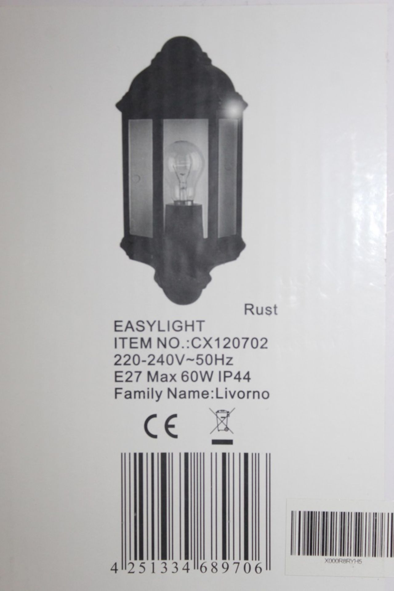 Boxed Dark Lighting Levarno Agustin Outdoor Wall Light RRP £40 (14532) (Pictures Are For