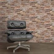 Lot To Contain 3 Brand New Rolls Of Ugepa Textured Brick Wallpaper Combined RRP £105 (13482) (