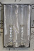 Lot To Contain 3 Brand New Pairs Of 2 Heart Stem Champagne Flutes RRP £75 (Pictures Are For