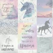 Lot To Contain 2 Brand New Rolls Of Art House Imagine Believe In Unicorns Wallpaper Combined RRP £90