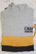 Lot to Contain 5 Assorted High Jeans Original Denim Grey, Yellow and Black Hoodies in Various