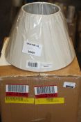 Lot To Contain 2 Pacific Lighting Fabric Lamp Shades Combined RRP £50 (18999) (Pictures For