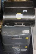 Lot to Contain 6 Assorted House By John Lewis Grey and Stainless Steel Metal Bread Bins Combined RRP