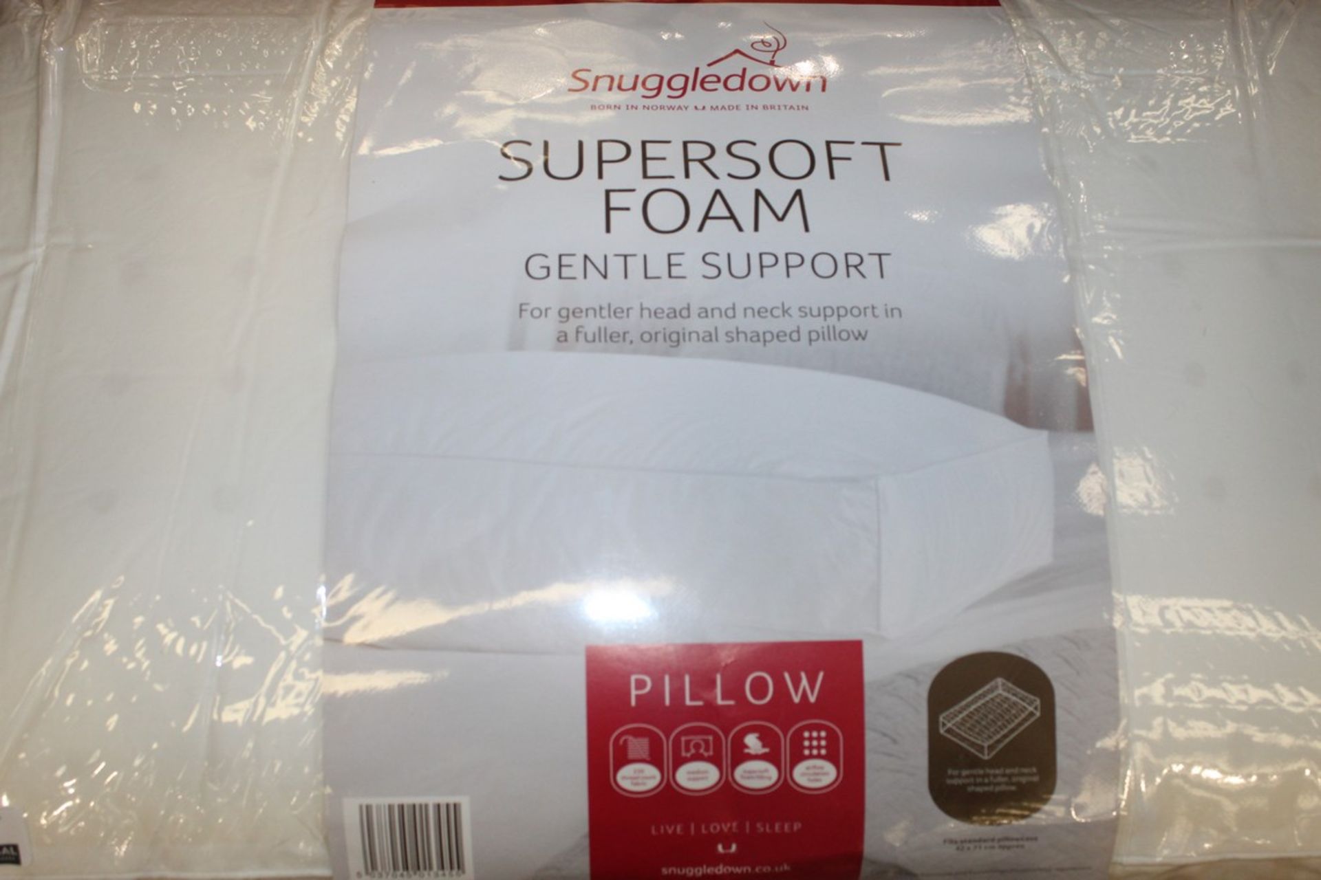 Snuggle Down Super Soft Foam Gentle Support Original Shaped Pillow RRP £60 (16406) (Pictures Are For