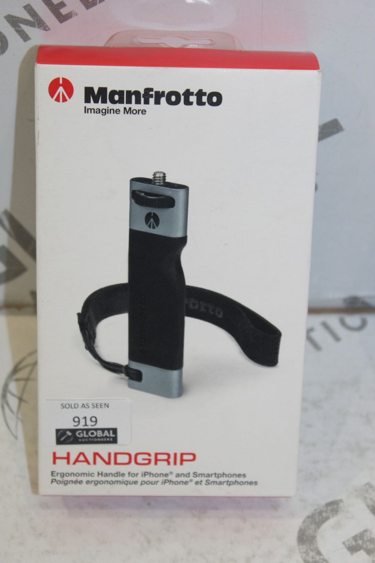 Boxed Manfroto Hand Grip Iphone Accessory RRP £50 (Pictures Are For Illustration Purposes Only) (
