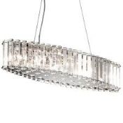 Boxed Cerium 8 Light Pendant Drum Ceiling Light RRP £700 (14601) (Pictures Are For Illustration