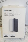 Lot to Contain 2 Boxed Brand New Blue Flame Voice Wall Chargers with Portable, Removable Battery