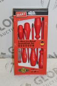 Lot To Contain 5 Brand New 7 Piece Insulated Screw Driver Sets Combined RRP £175 (Pictures Are For