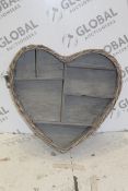 Wicker Heart Designer Shelf RRP £60 (Pictures Are For Illustration Purposes) (Appraisals Are