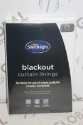 Brand New Pair Silent Night 66 x 54 Blackout Curtain Linings RRP £65 (Pictures Are For