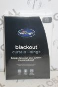 Brand New Pair Silent Night 66 x 54 Blackout Curtain Linings RRP £65 (Pictures Are For