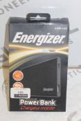 Lot To Contain 4 Boxed Energiser GE4002 Portable Charger Banks Combined RRP £120 (Pictures Are For